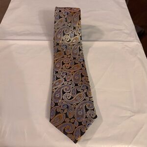 Barton Como Euro Knot Elegant Paisley Silk Tie